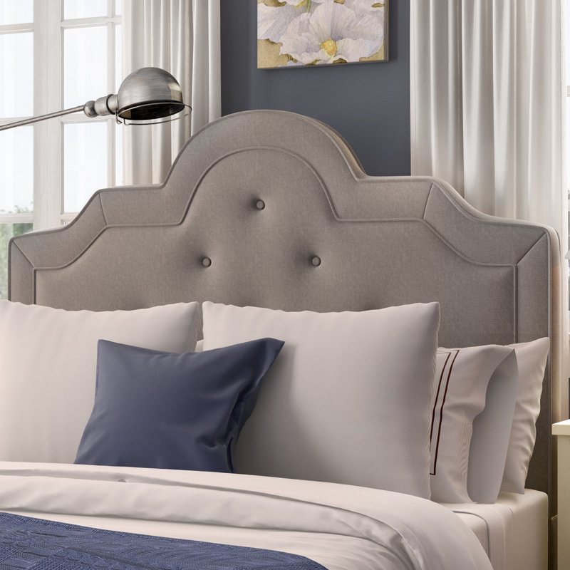Londono Upholstered Bed, Light Gray, King