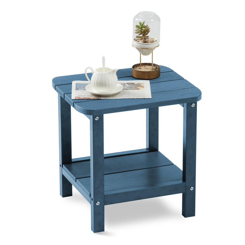 Table d'appoint pour terrasse double, Bleu