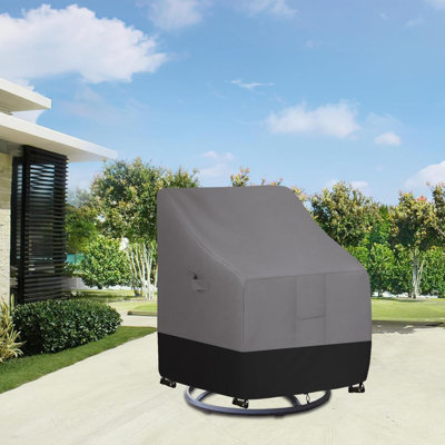 Outdoor Swivel Chair Cover Waterproof, Heavy Duty Patio Chair Cover, Windproof Outdoor Furniture Cover With Air Vent