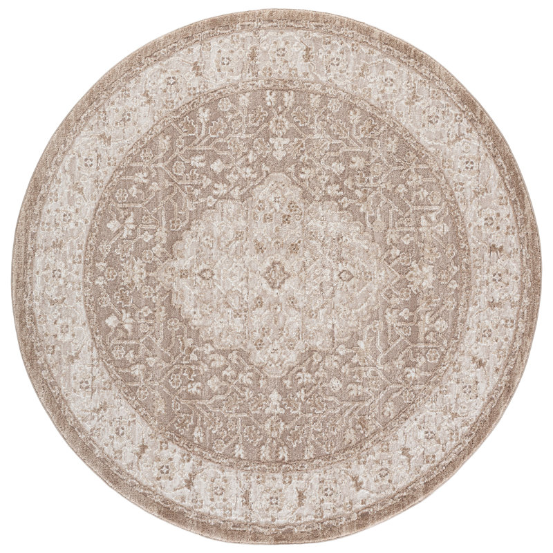 Lunara 306 Performance Oriental Rug, 6'-7" X 6'-7" Round