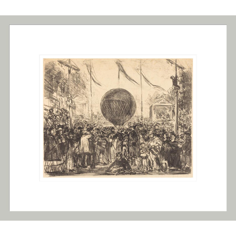 «The Balloon» par estampe numérique encadrée, 13,75 po H x 15,8 po L