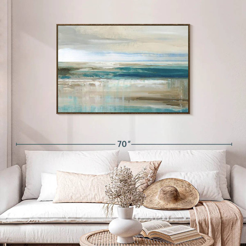 Mer de Kofi, Cadre flottant noyer, 43 po x 29 po