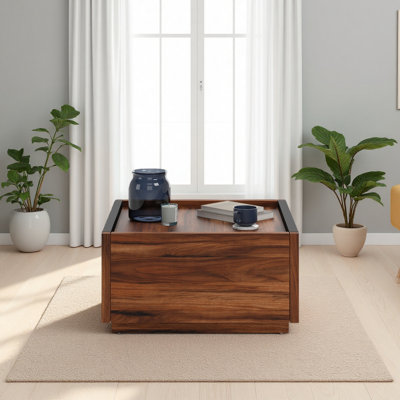 Table basse avec tiroirs pleine extension