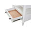 Table de chevet ouverte avec 2 tiroirs