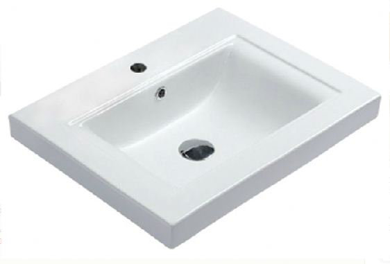 Venice Ceramic Square Undermount Bathroom Sink