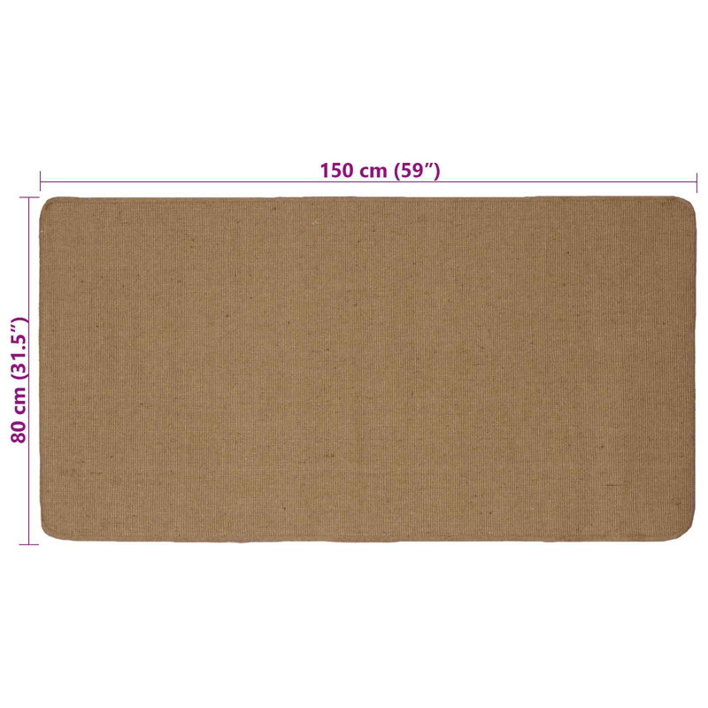 Hand Braided Area Rug, Rectangle 80cm x 150cm