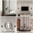 Martajah Solid Brass Wall Sconces with Tube Glass (Bulbs Include) (Set of 2)-799719297-801368377