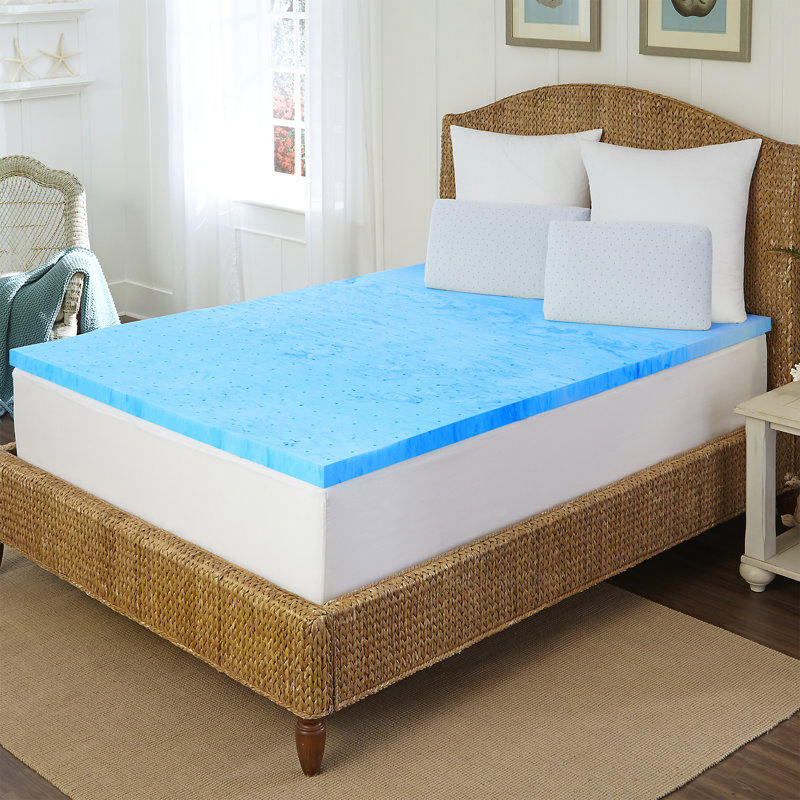 Surmatelas en mousse viscoélastique gélifiée 2 po Devante, Très grand