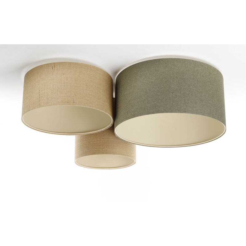 Avaughn Flush Mount, Light Brown/Grey