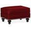Repose-pieds rectangulaire en cuir véritable 26 "West-200868046-200868225-200869314