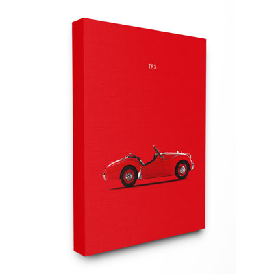 «Minimal Bright TR3 Car Poster», impression