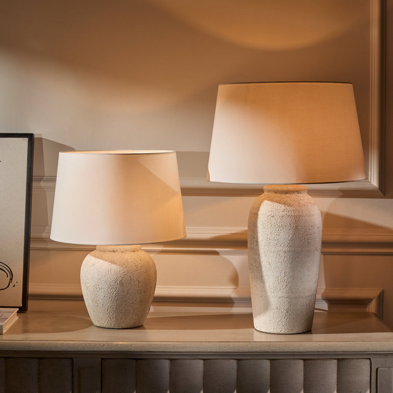 Ceramic Lamp, Yes, White