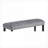 1pc Charcoal Gray Black Velvet Upholstered Dining Bench, Solid Wood Cushioned Seating for Dining Room Kitchen, for Adults