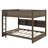 Spacious Queen-Over-Queen Bunk Bed With Storage Cabinets & Handy USB Ports-150206565