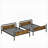 Metal Detachable Bunk Bed, Black-Toned Twin XL Over Twin XL Convertible Industrial Frame for Teen Bedrooms and Dormitories