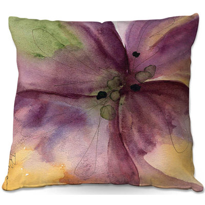 Floral Reversible Throw Pillow