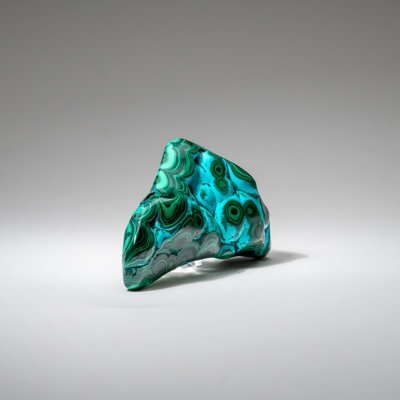 Malachite with Chrysocolla Polished Stone from Democratic Republic of the Congo (1.3 lbs)