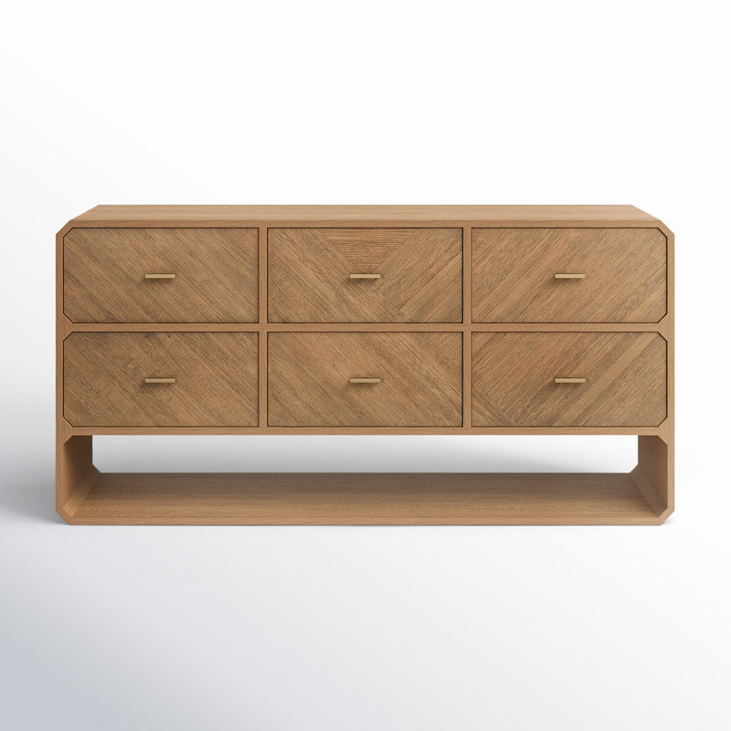 Caspian 6 - Drawer Dresser, Natural