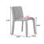 Chaise d'appoint 16,93 po à dossier uni brun (ensemble de 2)