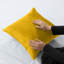 Square Throw Luxury Embossed Pattern Velvet Cushions Protector Set Of 2-755744992