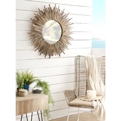 Reading Wood Flat Wall Mirror