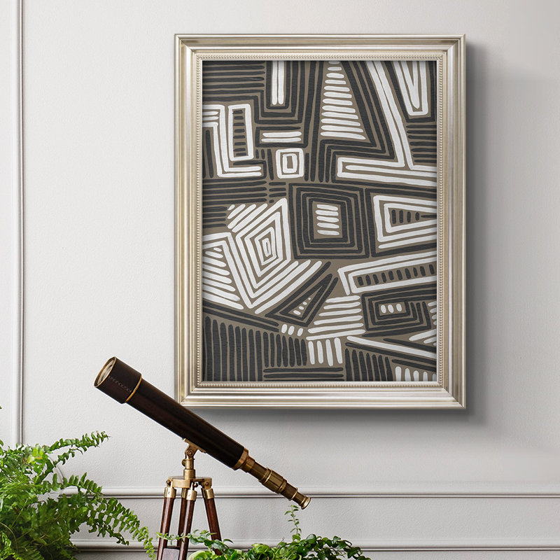 " Abstract Maze II ", 21" W x 25" H