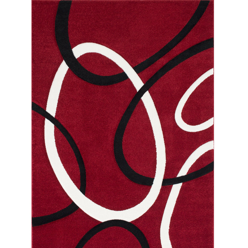 Geometric Indoor Rug, Rectangle 3'9" x 5'1"