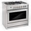2 Piece Kitchen Package with 36" Freestanding Dual Fuel Range & 36" Under Cabinet Range Hood