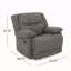 Fauteuil inclinable manuel oscillant standard de 43,25 po de largeur