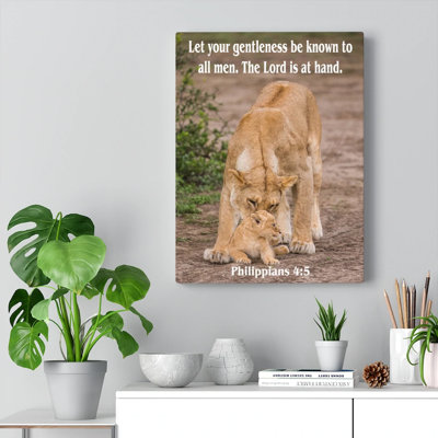 The Lord Is At Hand Philippians 4:5 - Wrapped Canvas Print