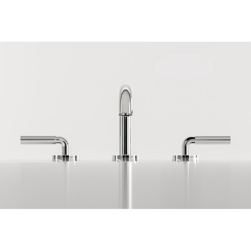 Riu™ Widespread Lavatory Faucet with U-Spout, Polished Nickel, Lever Handle