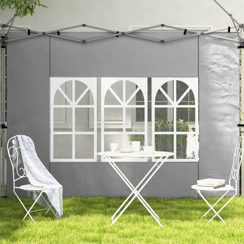Bucherie Dakota Fields Plastic Side Wall for Canopy, Grey