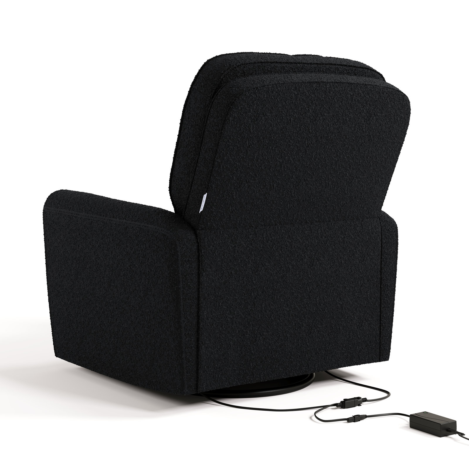 Amalfi Nursery Chair, Black Boucle