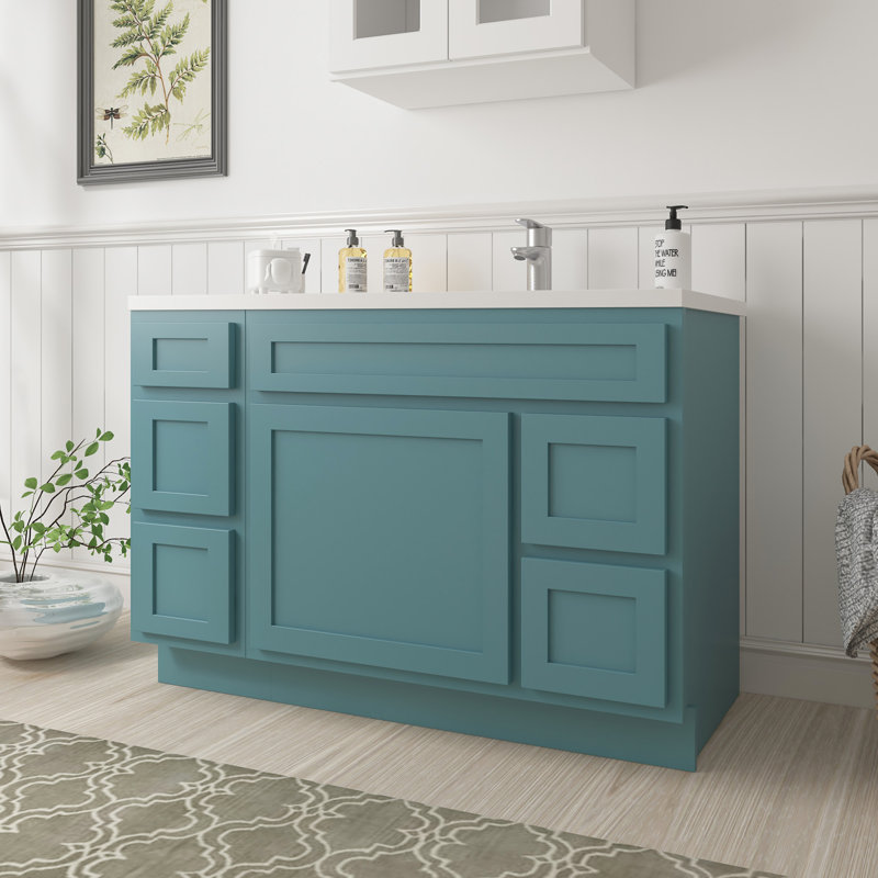 48'' Single Bathroom Vanity Base Only, Teal