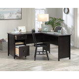 Soft L-Shaped Desk with File Drawer