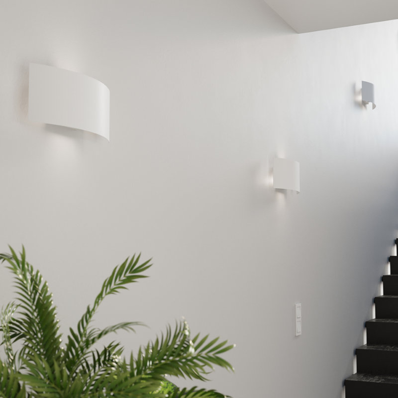 Alpatchino Flush Mounted Sconce, White