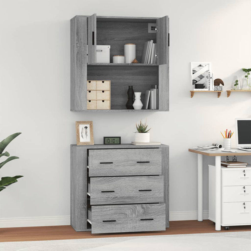 Vidaxl 80cm Sideboard, Light Gray