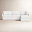 Canapé et méridienne de 307 cm de largeur avec coussins en coton et duvet Hartig-833752468-833752752