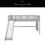 Lit mezzanine double pleine grandeur avec échelle et glissade-1233475094