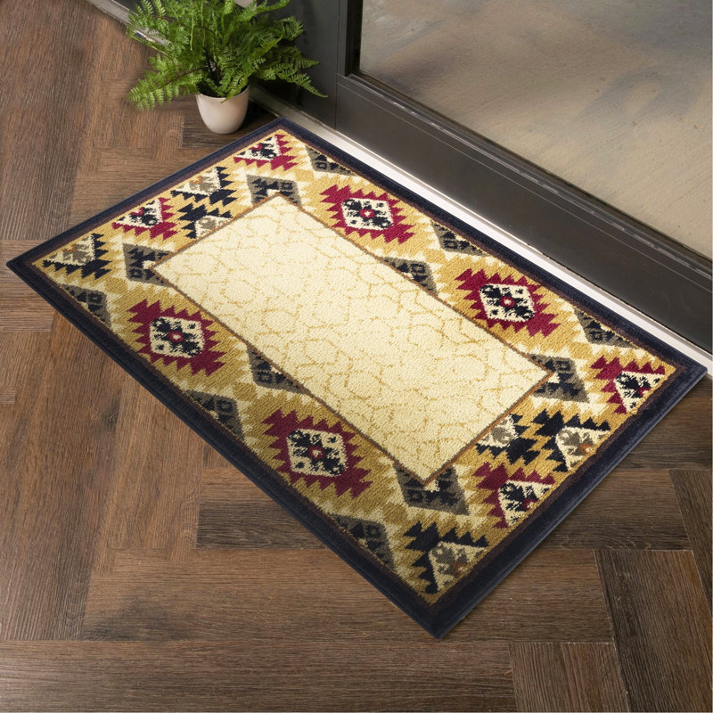 Tapis crème Southwest, Rectangle 7 pi 10 po x 10 pi 3 po