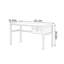 Bureau d'écriture avec rangement en bois massif noir-53147702
