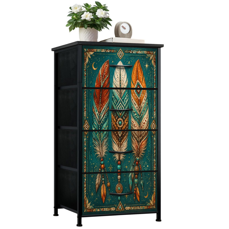 Commode de rangement verticale 4 tiroirs