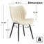 Chaise d'appoint rembourrée en similicuir avec structure en métal-1546850756