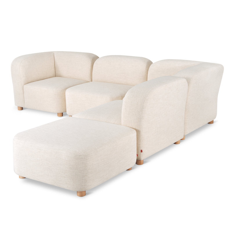 Circuit Modular 5-Pc Sectional, Huron Ivory Performance