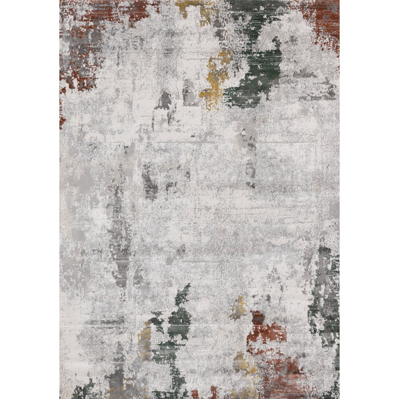 Tapis rectangulaire en polyester tissé à la machine Altenburg, Rectangle 5 pi 3 po x 7 pi 7 po