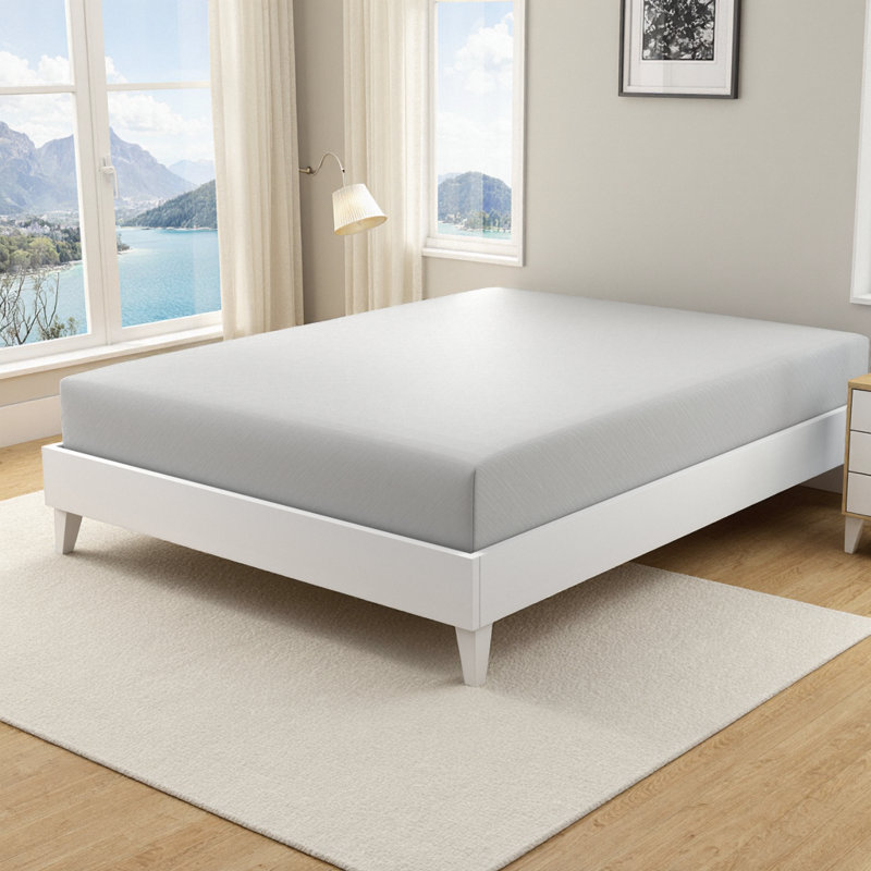 Matelas simple ferme de 10 pouces dans une boîte - Mousse à mémoire de forme gélifiée et mélange de mousse de polyuréthane pour un transfert de mouvement faible et un sommeil frais