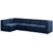 Enso Velvet L-Shaped Sectional Reversible-1312223277