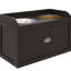 Dog Food Storage Cabinet - Coffee, 2 Elevated Bowls For Large Dogs, Keeps Fresh Feeding Station By Coffee Pet With Removable Better Digestion