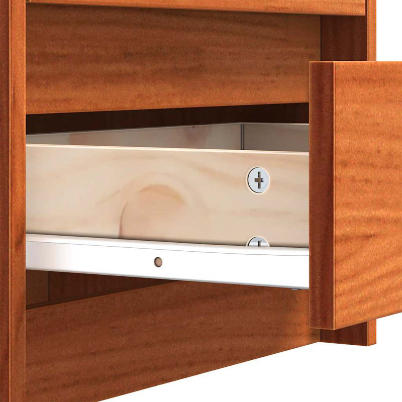40cm W Solid Wood Bedside Table
