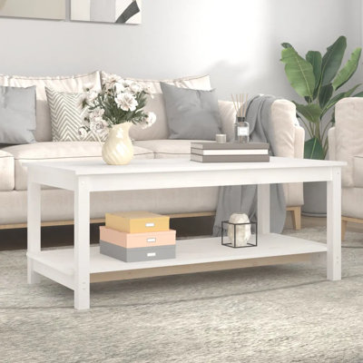 Solid Wood Coffee Table with Storage